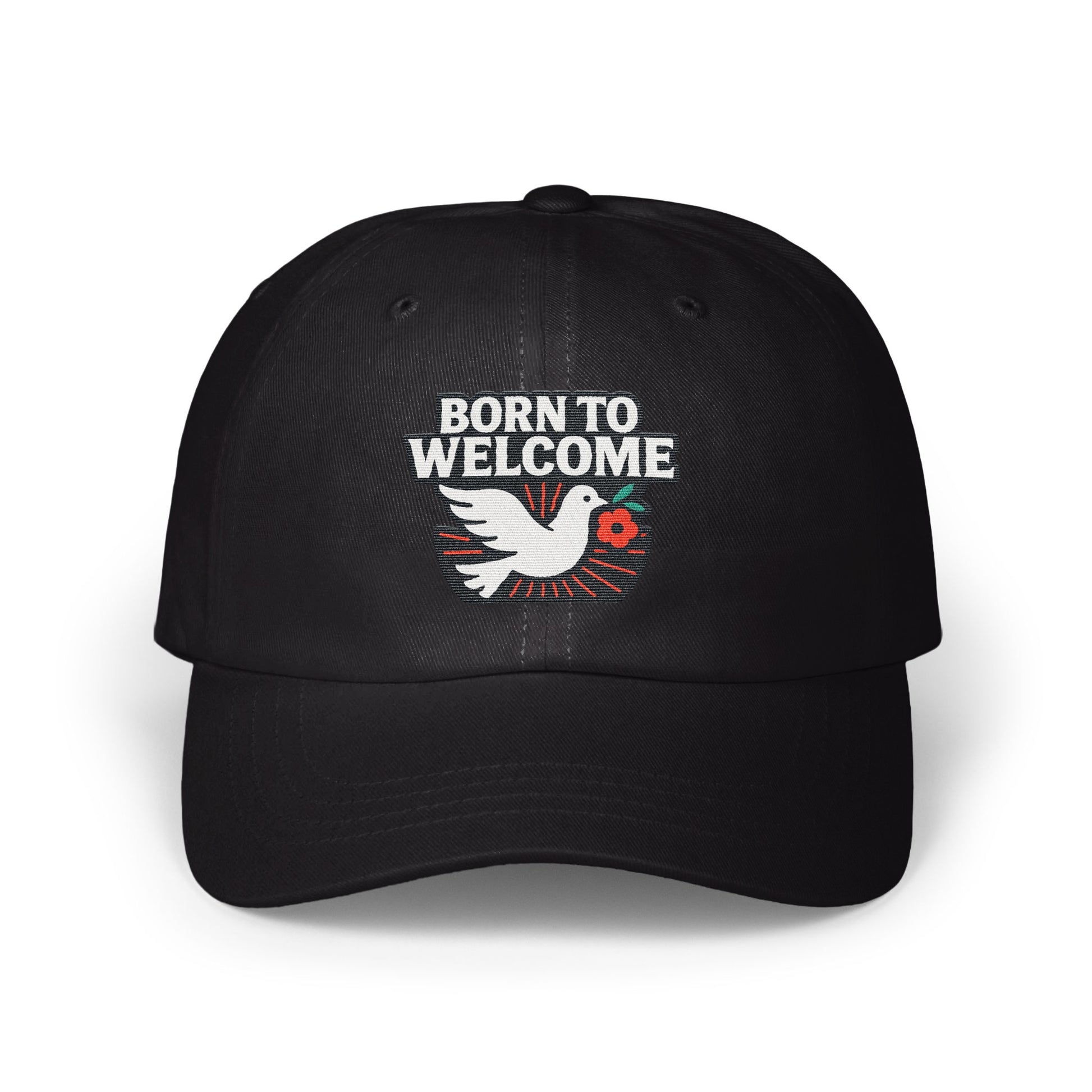 Born to Welcome Embroidered Dove Cap product type