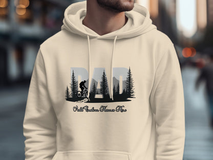 Personalized Dad Mountain Bike Pullover Hoodie Product