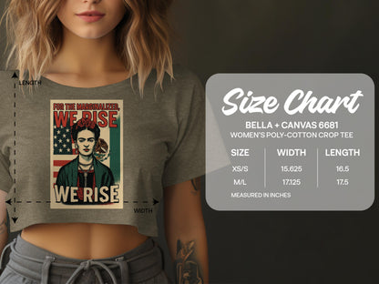 For The Marginalized We Rise Women's Crop Tee product