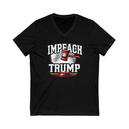Impeach Trump V Neck Tee Funny Humorous Graphic Novelty product