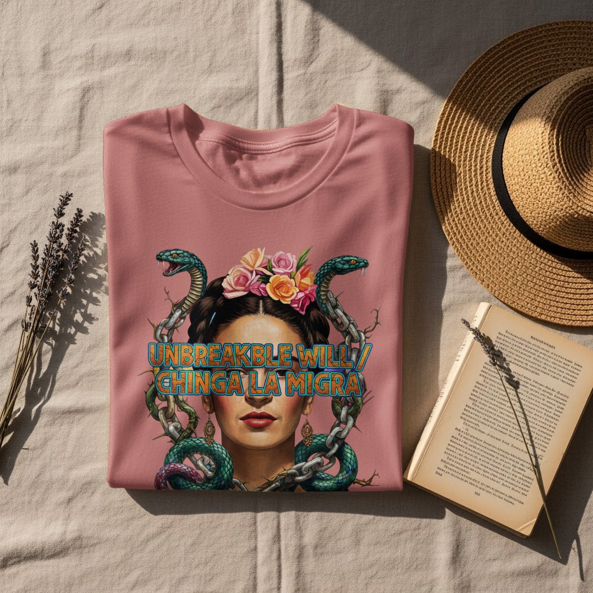 Unbreakable Will Chinga La Migra Graphic Tee product