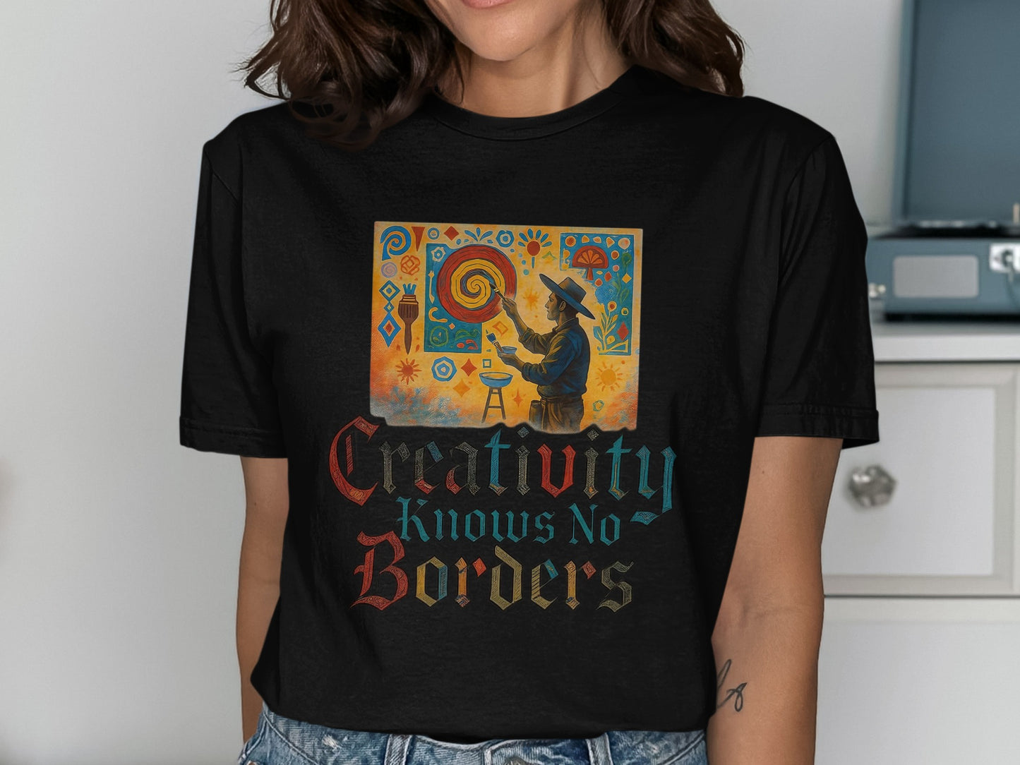 Creativity Knows No Borders Graphic Tee product