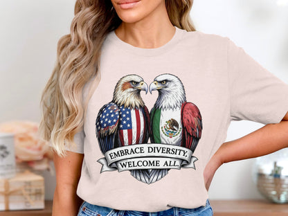 Embrace Diversity Welcome All Printed Shirt product