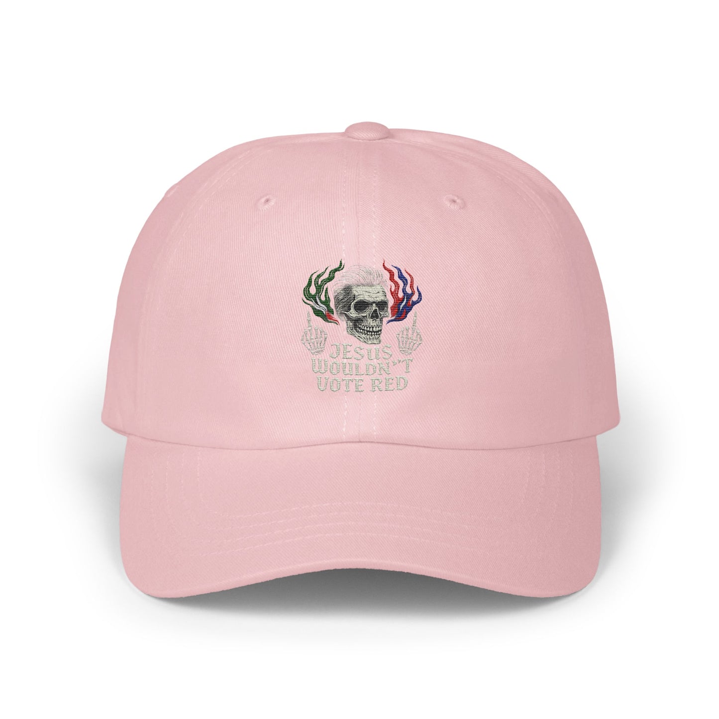 Jesus Wouldn't Vote Red Skull Embroidered Hat product