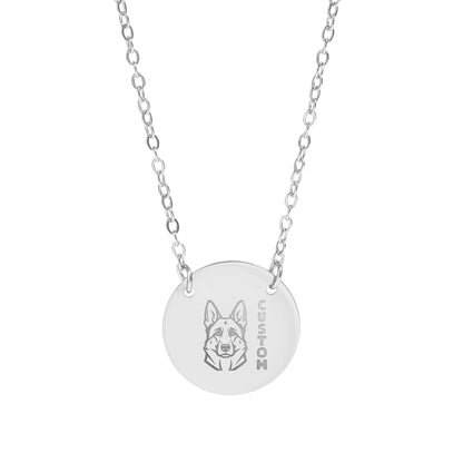 Custom German Shepherd Dog Personalized Necklace Design
