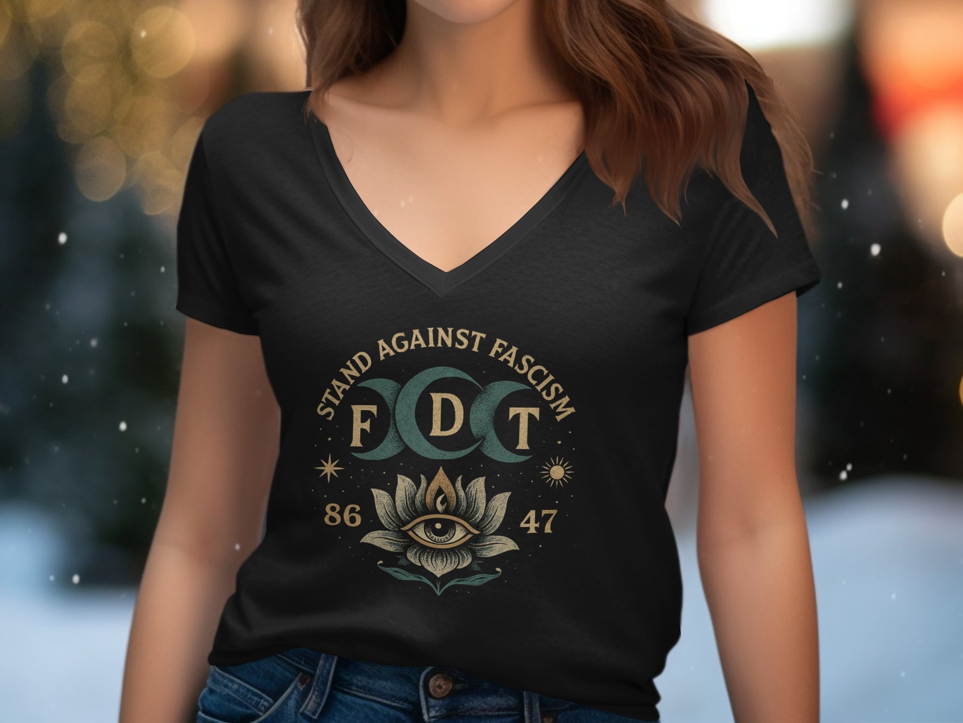 Stand Against Fascism Eye of Providence T-shirt product