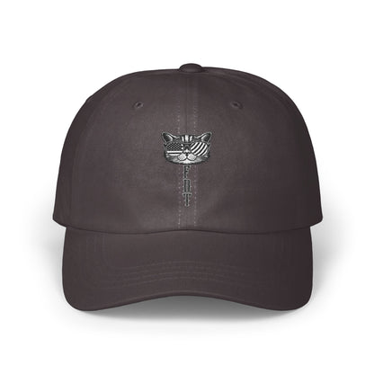 Embroidered Cat Face Design Adjustable Hat product
