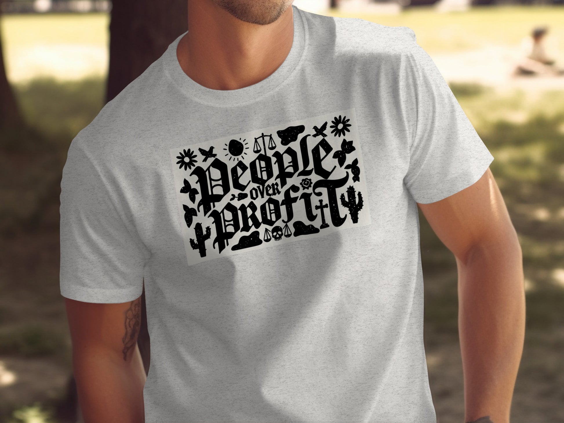 People Over Profit Graphic T-Shirt for Everyday Style