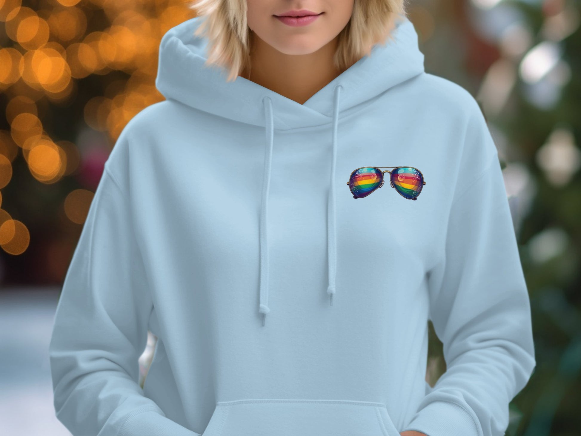 Rainbow Sunglasses Hoodie Unique Graphic Design product