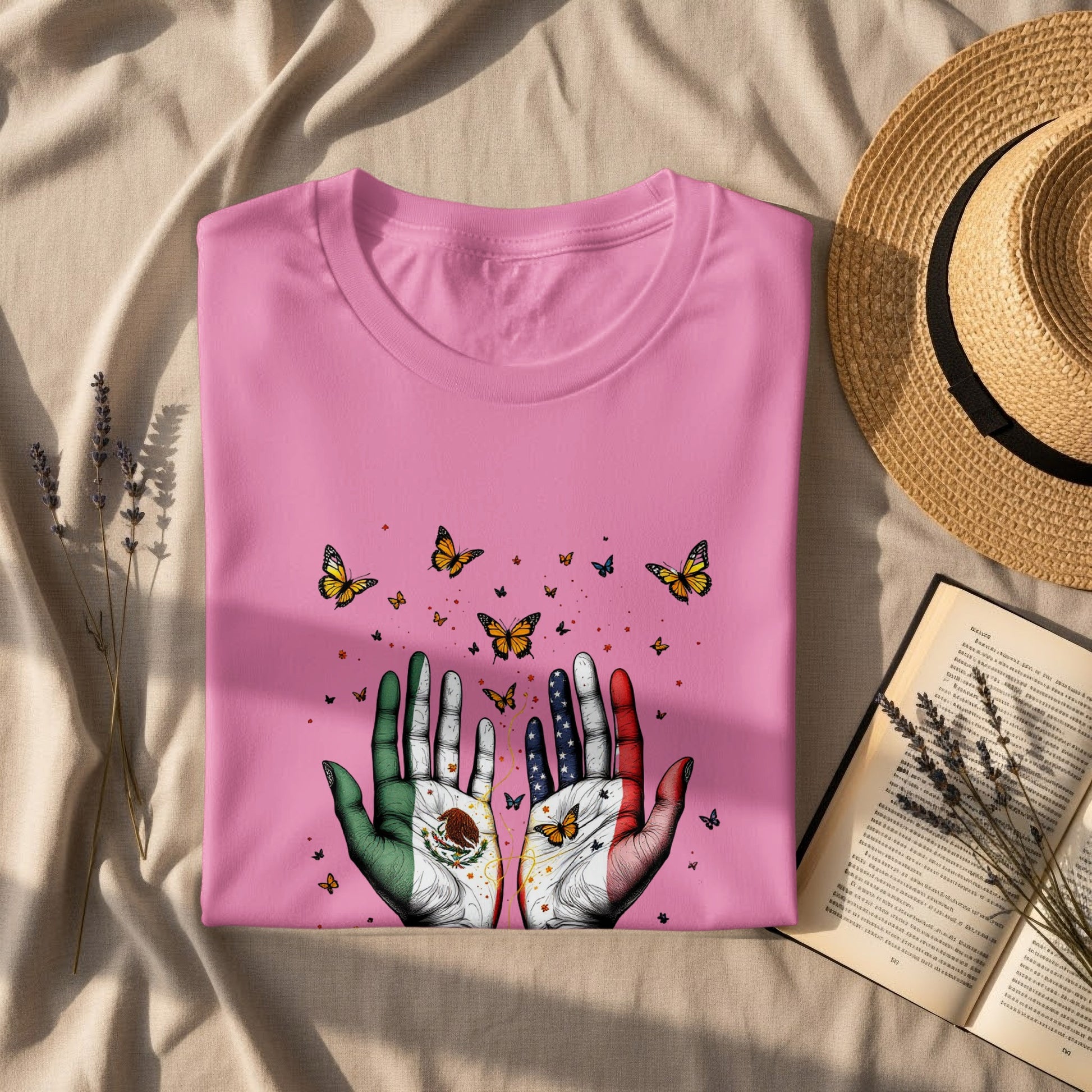 Colorful Hand Design Butterfly Graphic T-Shirt product type