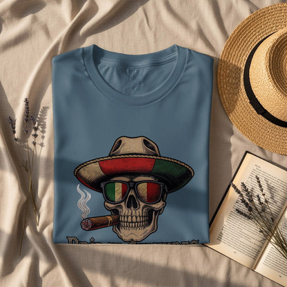 Skull With Hat and Sunglasses Graphic T-Shirt product