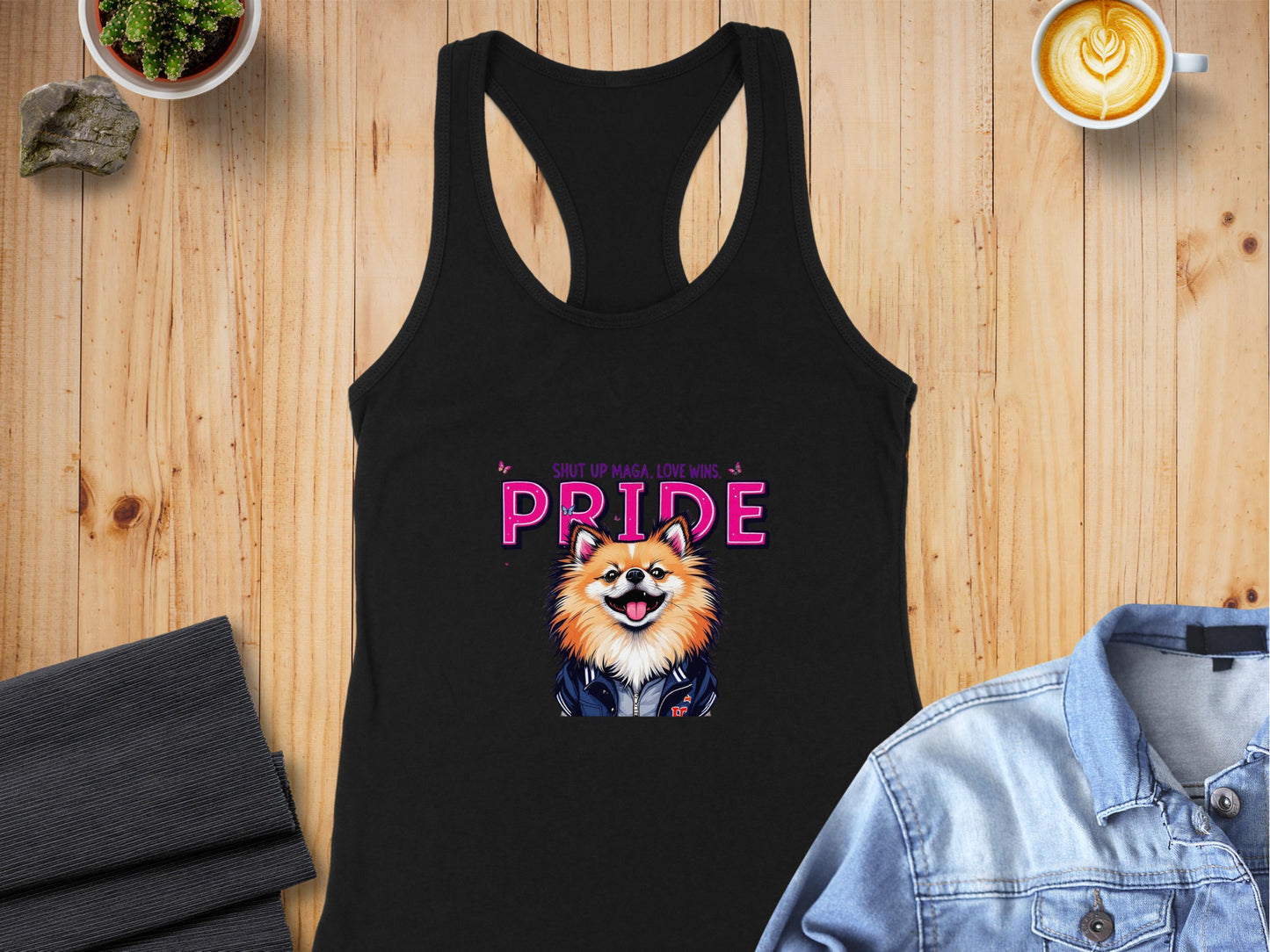 Shut Up MAGA Love Wins Pride Tank Top product type