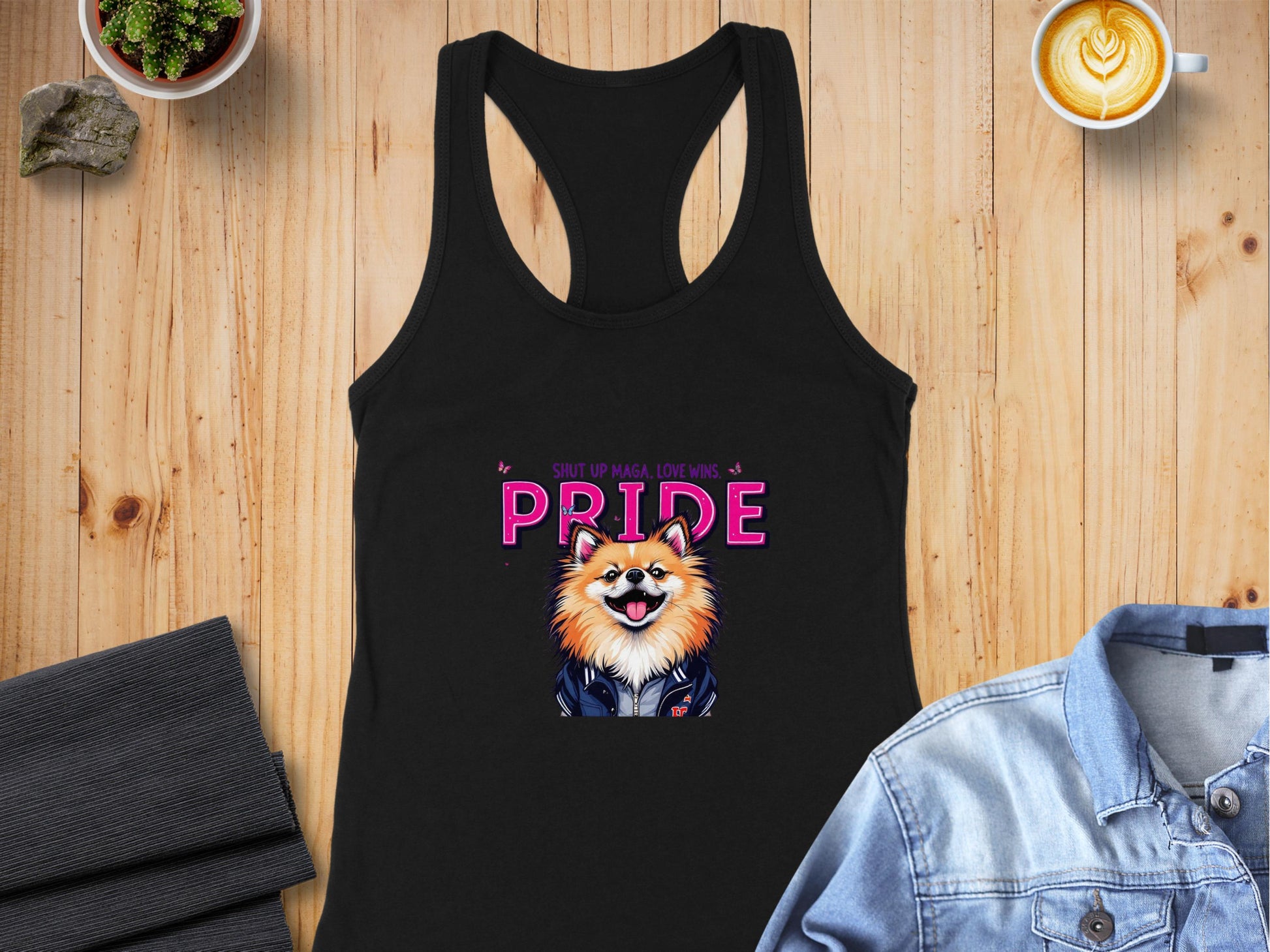 Shut Up MAGA Love Wins Pride Tank Top product type
