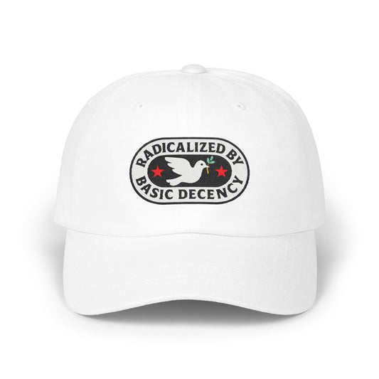 Radicalized By Basic Decency Statement Cap product type