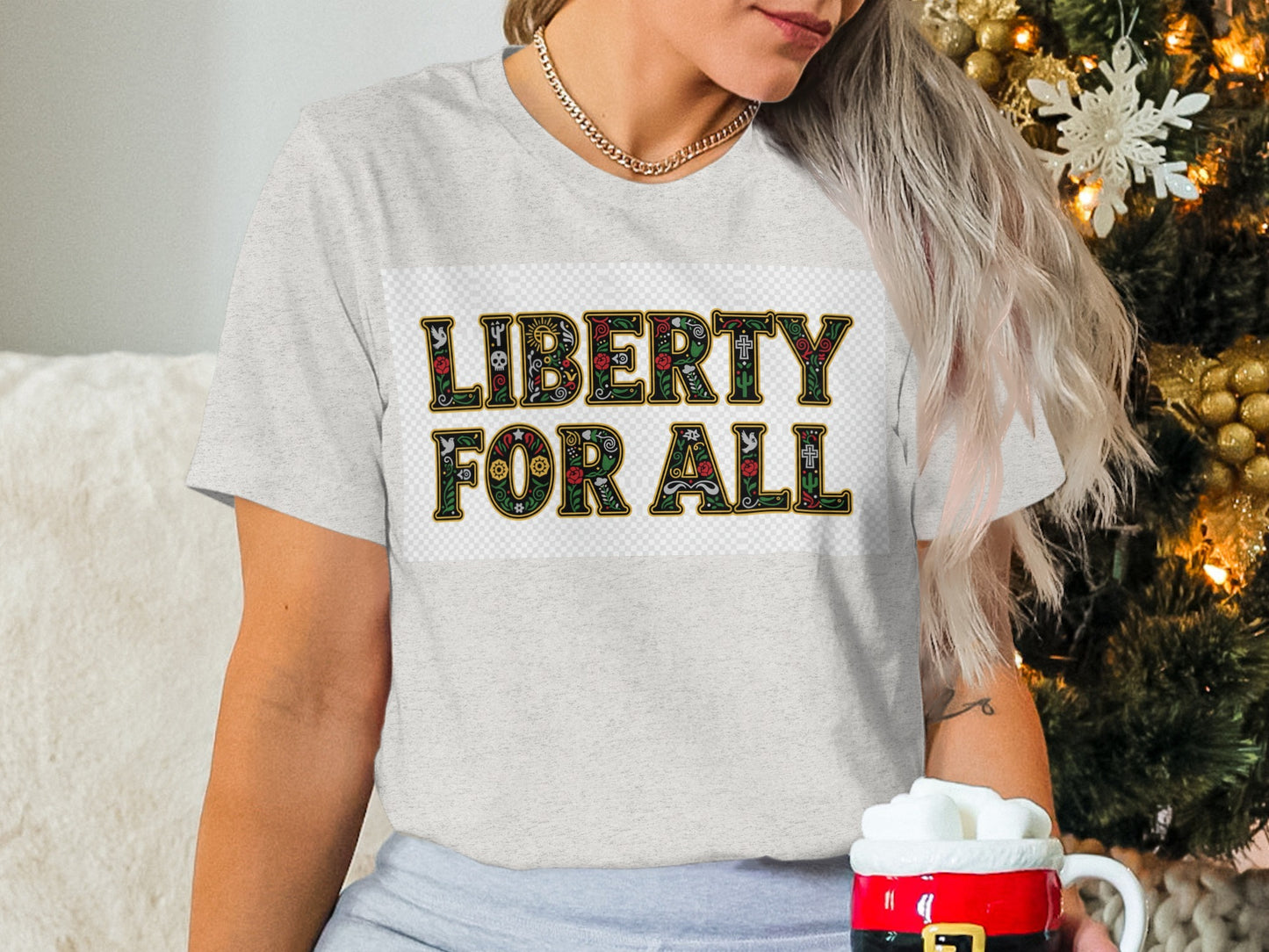 Liberty for All Graphic Statement T-Shirt