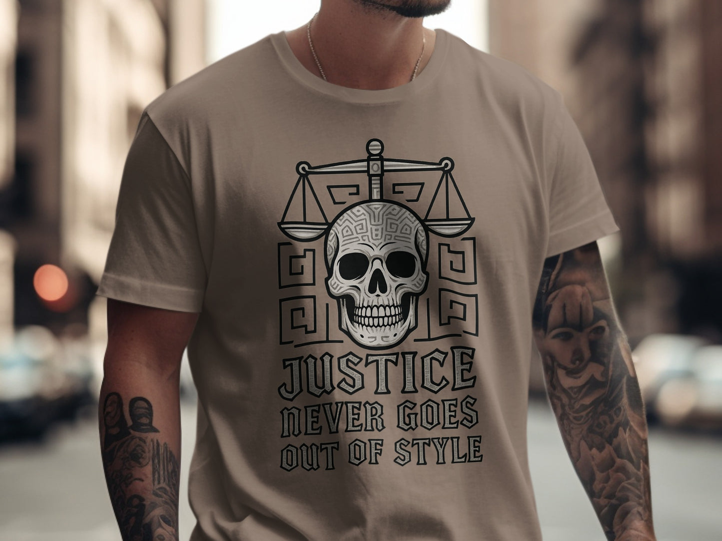 Justice Skull Graphic Tee Never Goes Out of Style