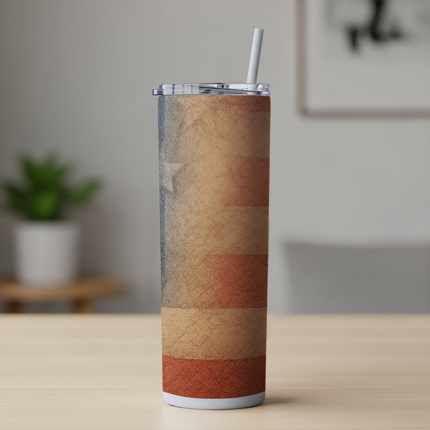 Vintage American Flag Design Tumbler product