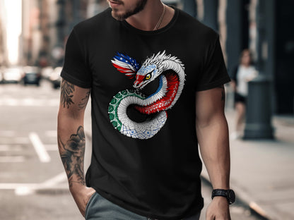 Bold Serpent Flag Design Men's T-shirt product type