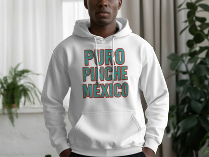 Puro Pinche México hoodie with bold graphic product type