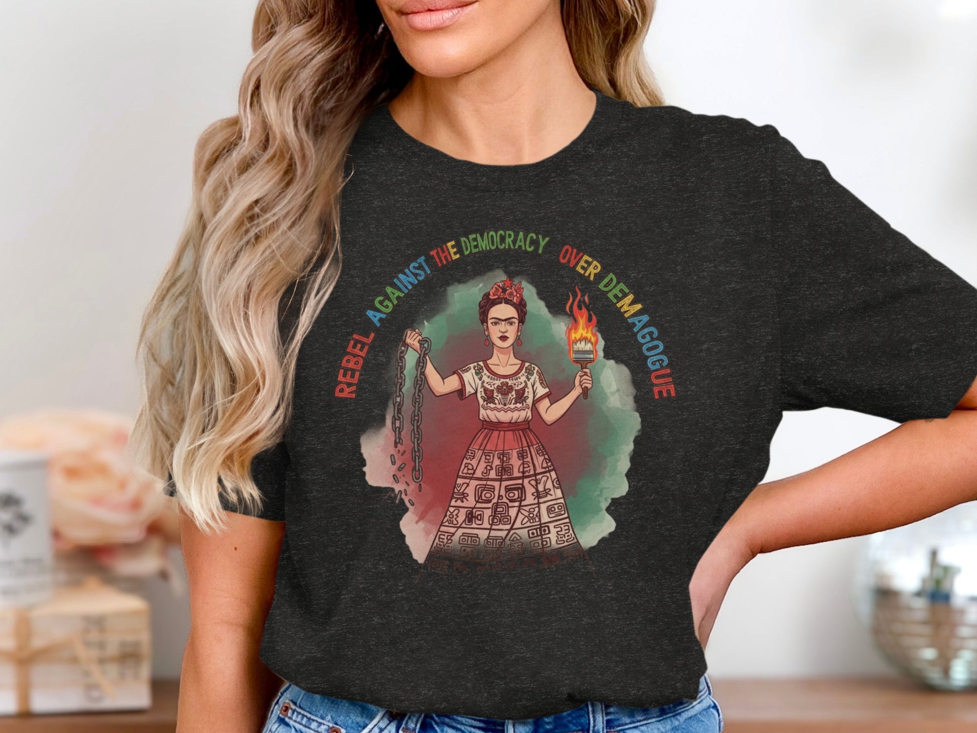 Rebel Against The Democracy Over Demagogue T-shirt