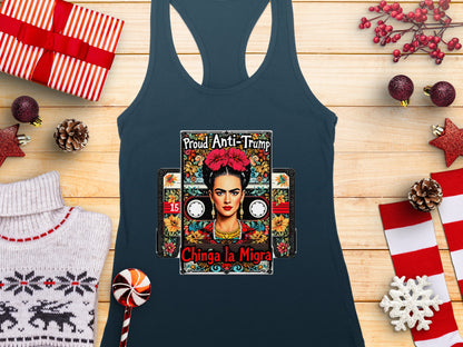 Proud Anti-Trump Chinga la Migra Graphic Tank