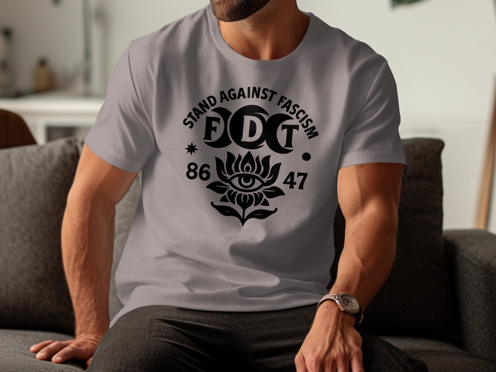 Stand Against Fascism FDT 8647 Design T-Shirt