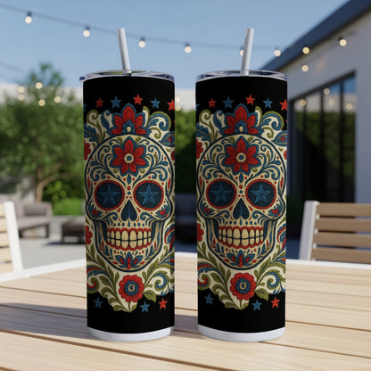 Colorful Day of The Dead Tumbler Skull Design product type