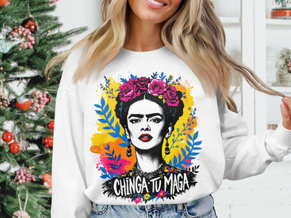 Colorful Chinga Tu Maga Graphic Sweatshirt product