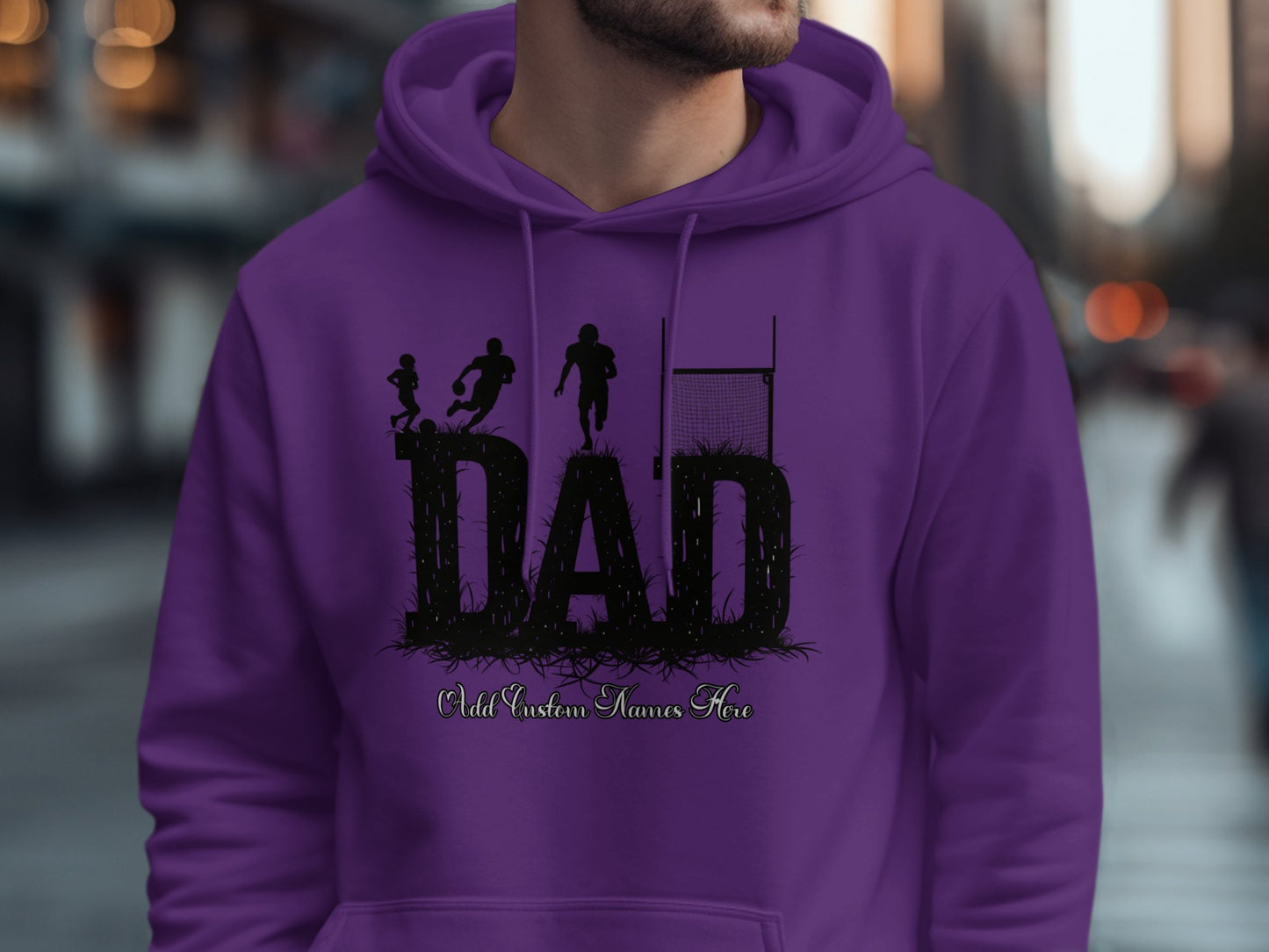 Dad Rugby Theme Hoodie Personalized Gift product