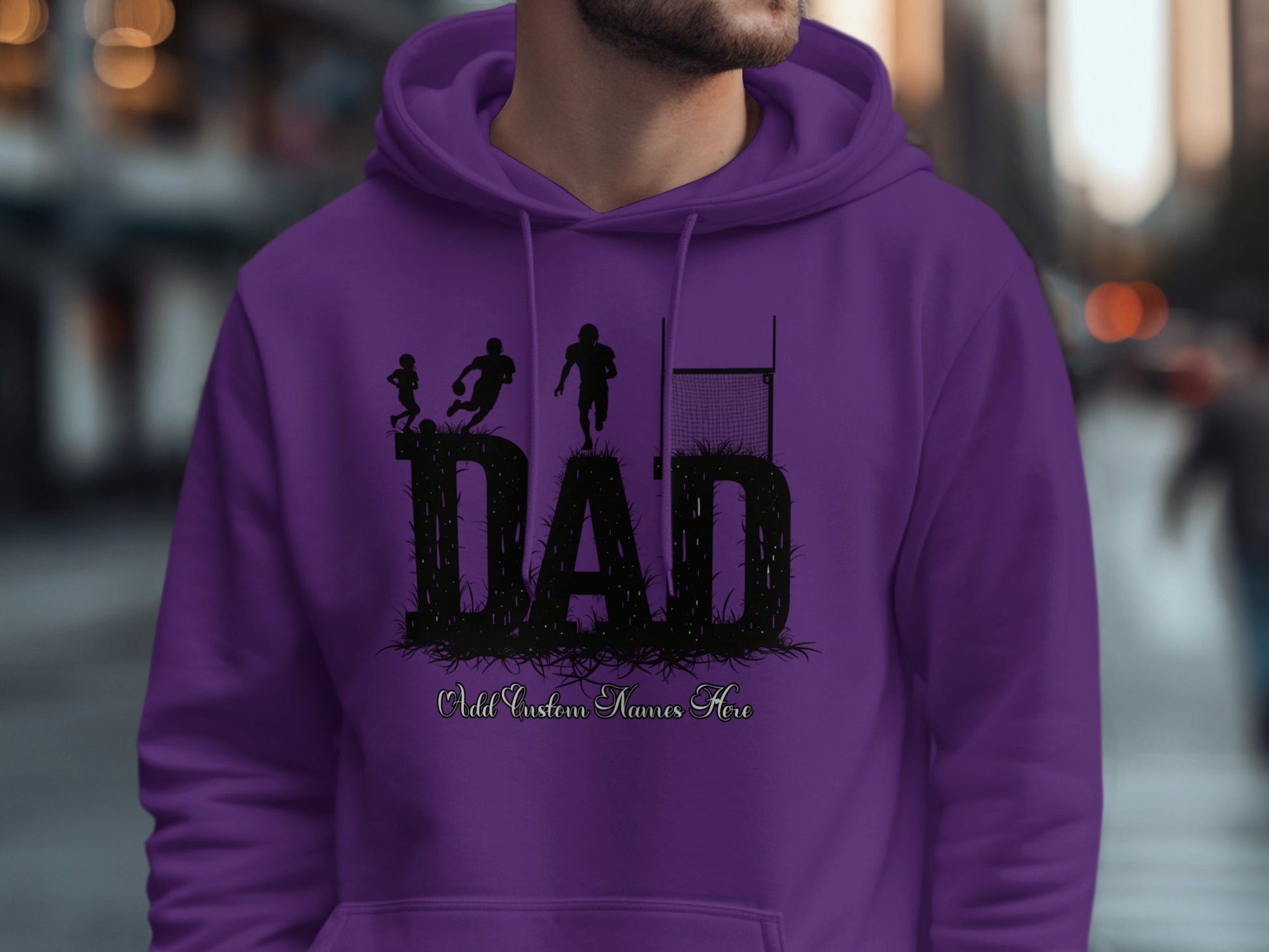 Dad Rugby Theme Hoodie Personalized Gift product