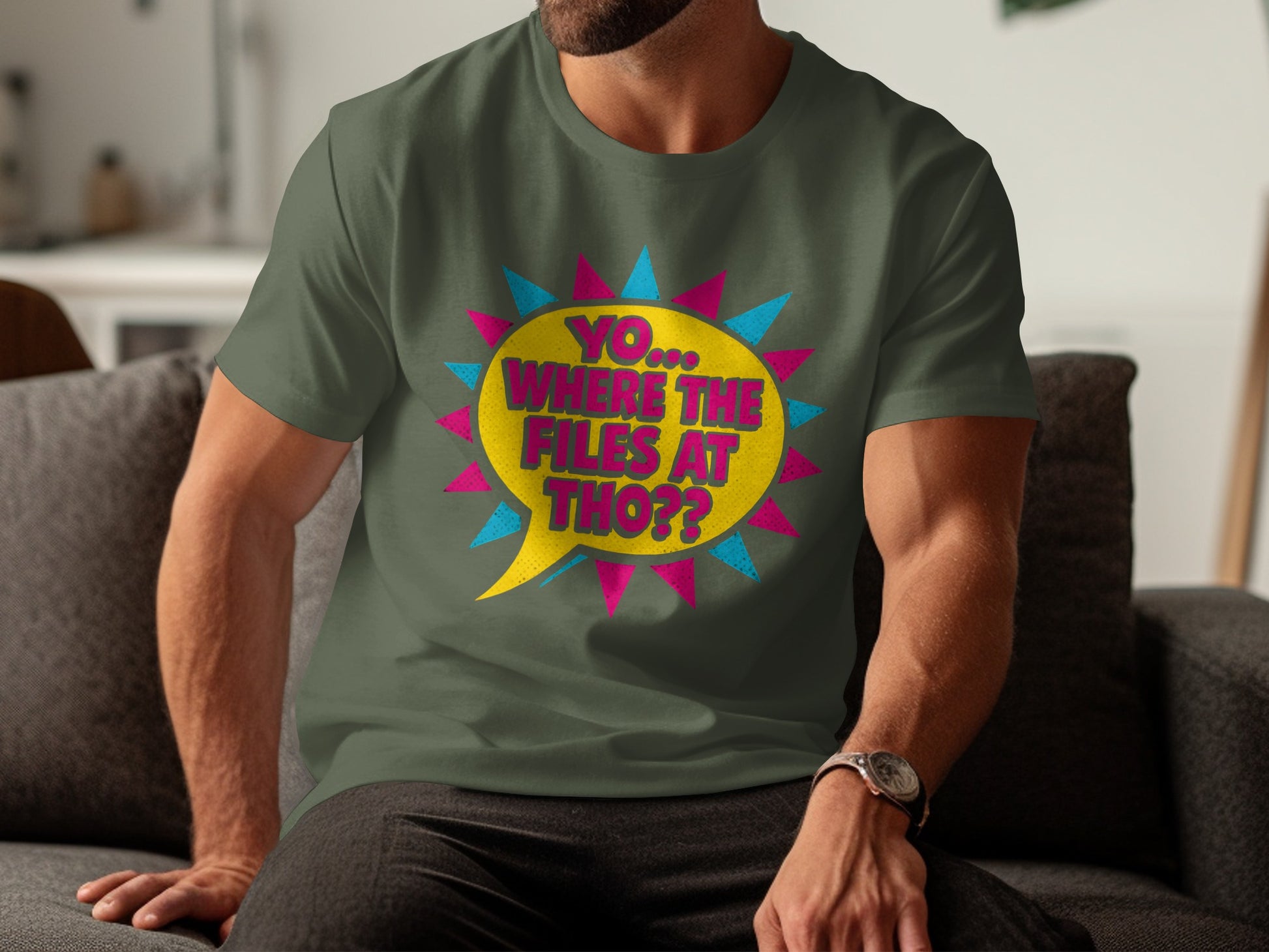Yo Where The Files At Tho Graphic T-Shirt product type