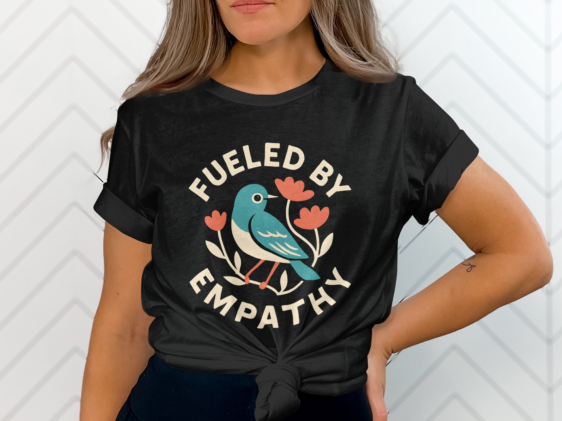 Fueled by Empathy Bird Graphic T-Shirt product type