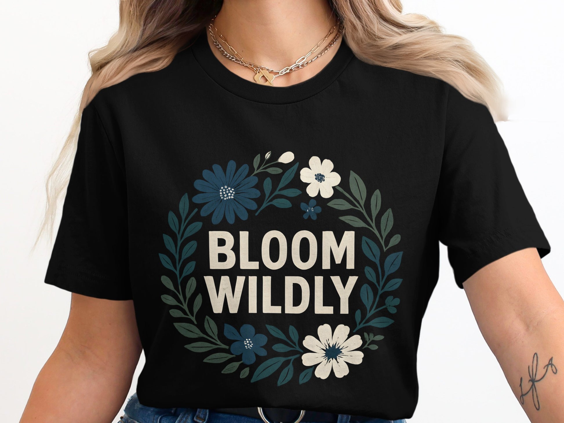 Bloom Wildly Graphic Tee Shirt product type