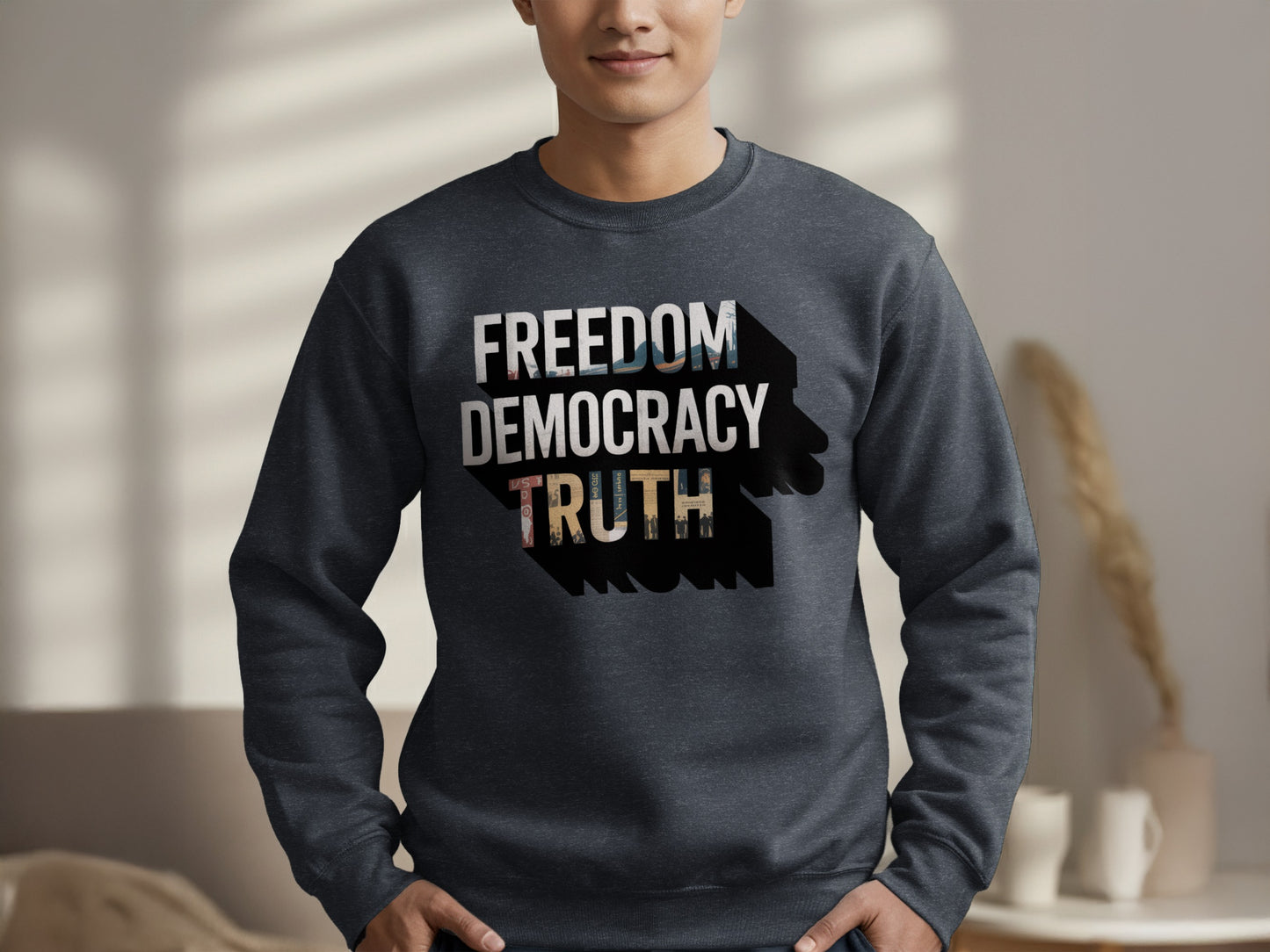 Freedom Democracy Truth Men's Sweatshirt product