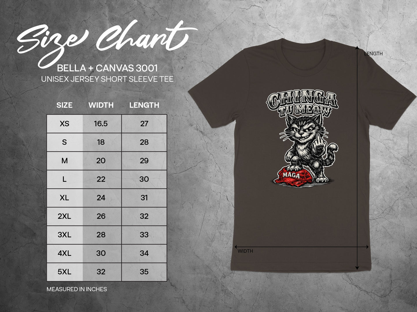 CHINGA TU MEOW MAGA Cat UNISEX TEE product type