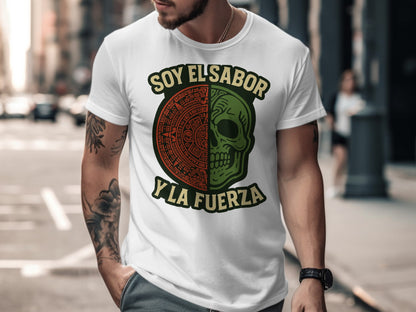 Soy El Sabor y La Fuerza Skull Graphic T-Shirt product