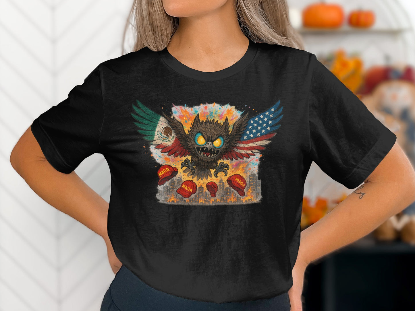 Patriotic Fierce Eagle with Explosive Fireworks product