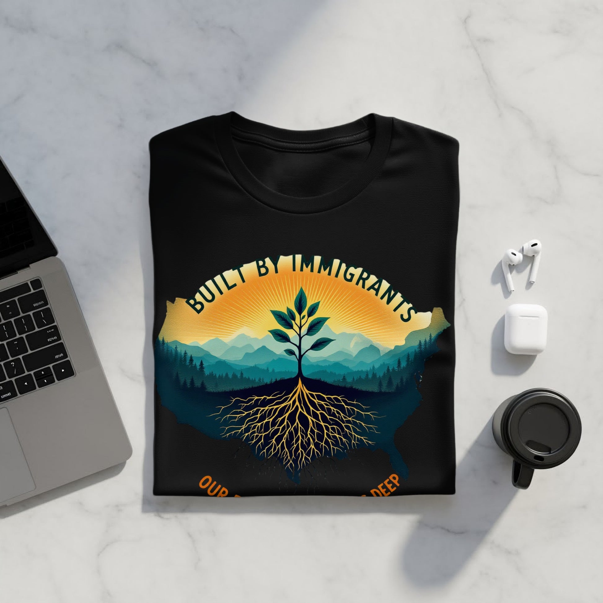 Built By Immigrants Our Roots Run Deep t-shirt product