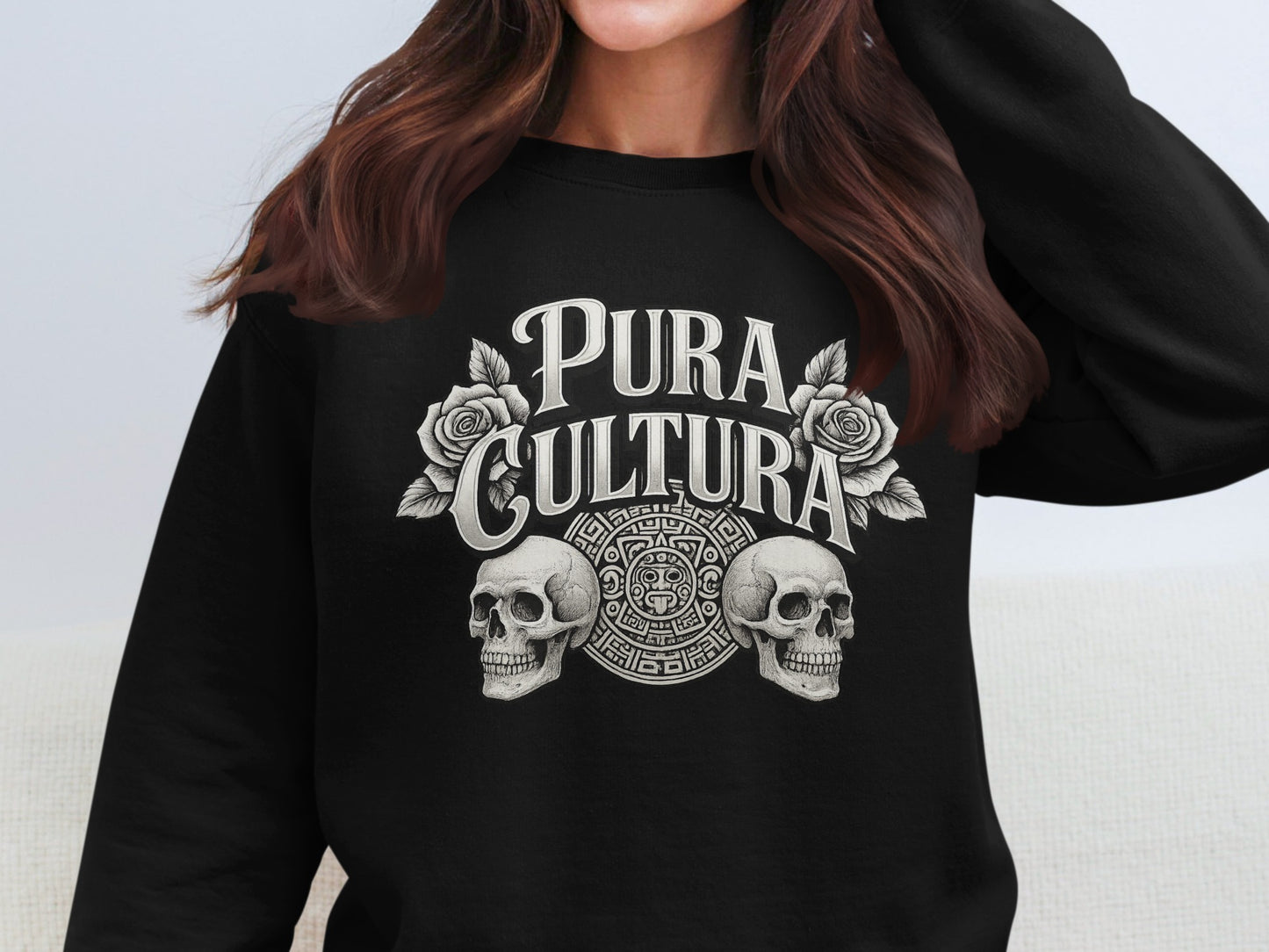 Pura Cultura Artistic Skulls Graphic Sweatshirt product type