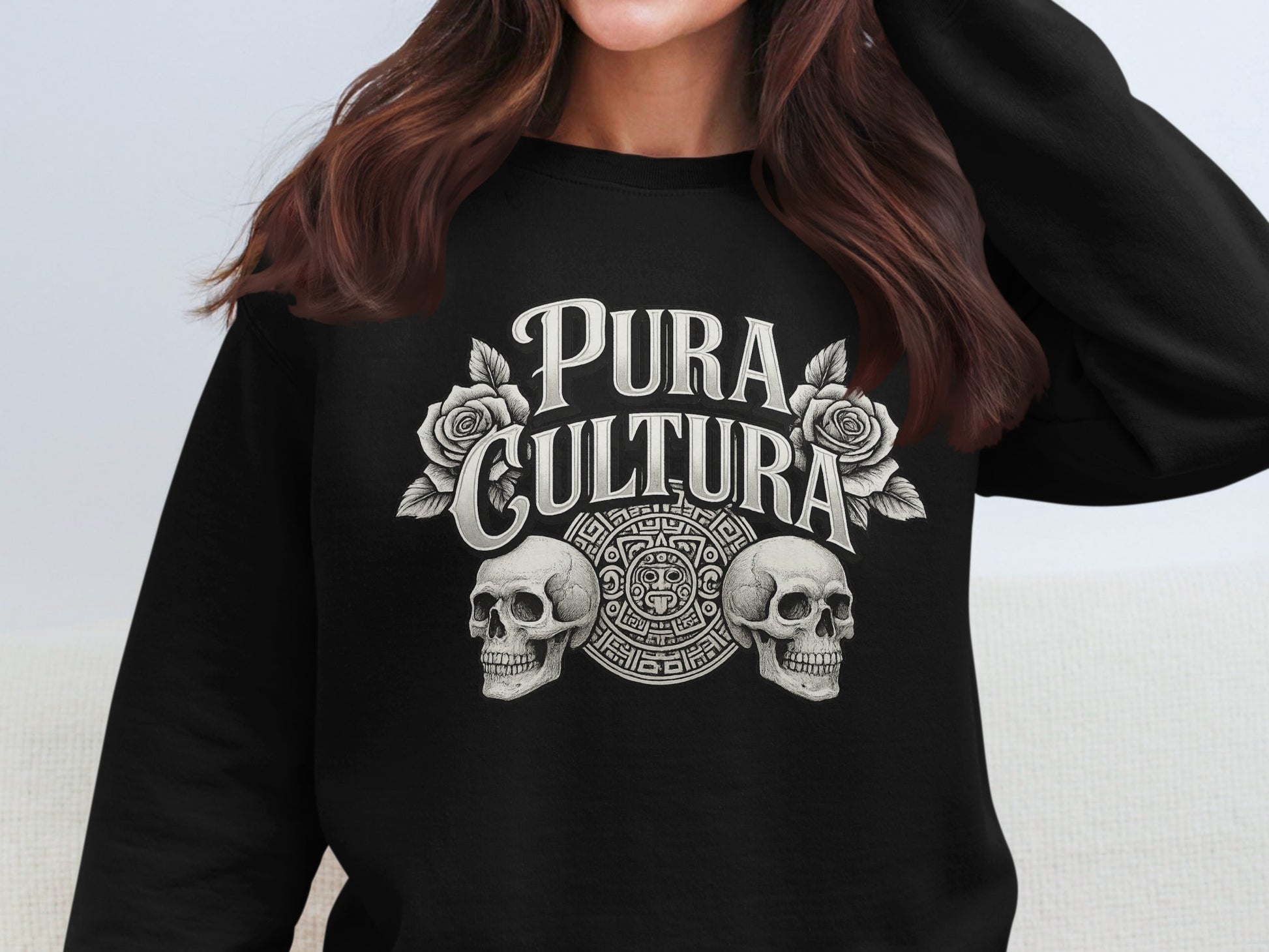Pura Cultura Artistic Skulls Graphic Sweatshirt product type