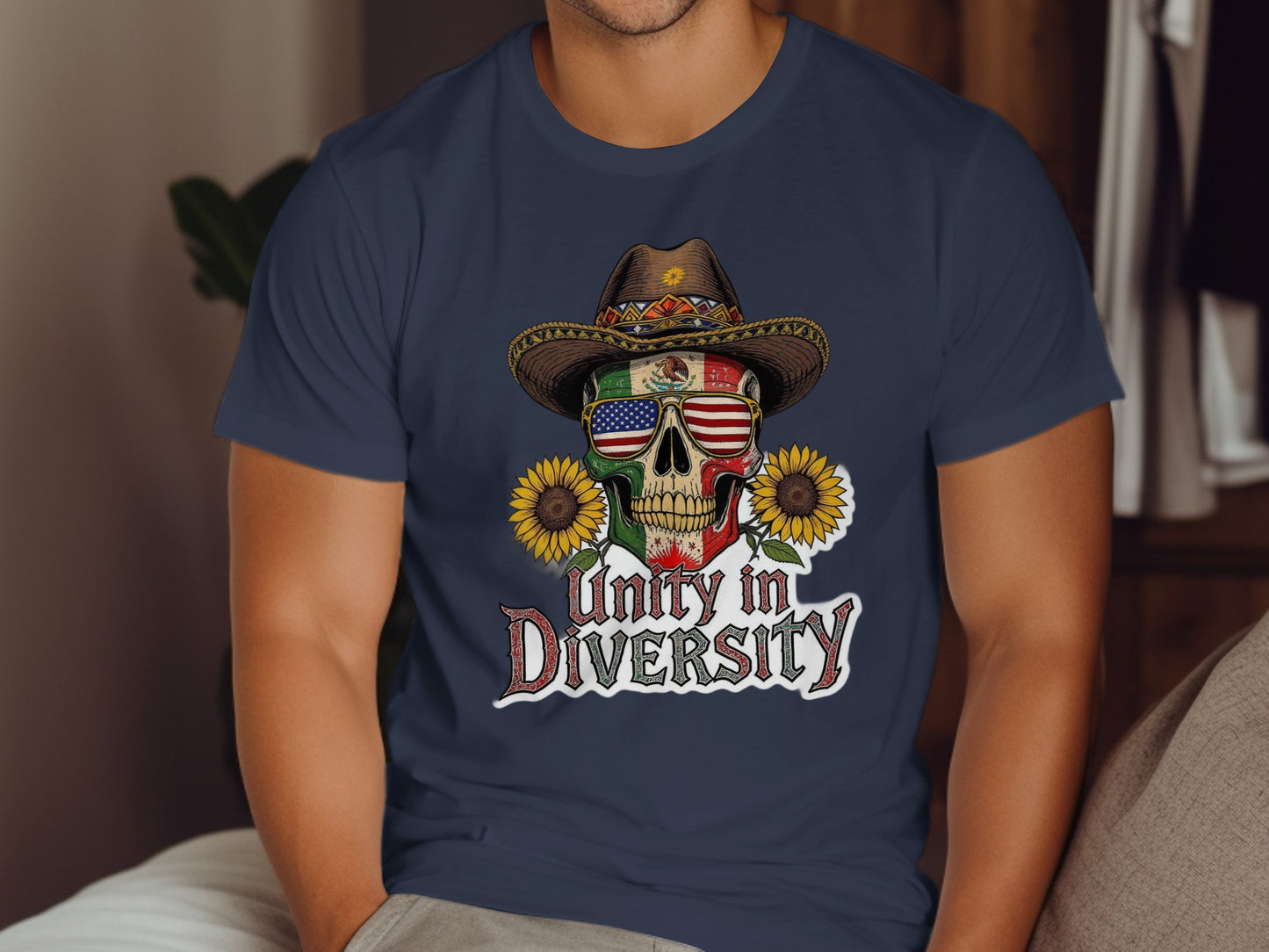 Unity in Diversity Skull Graphic T-Shirt product type