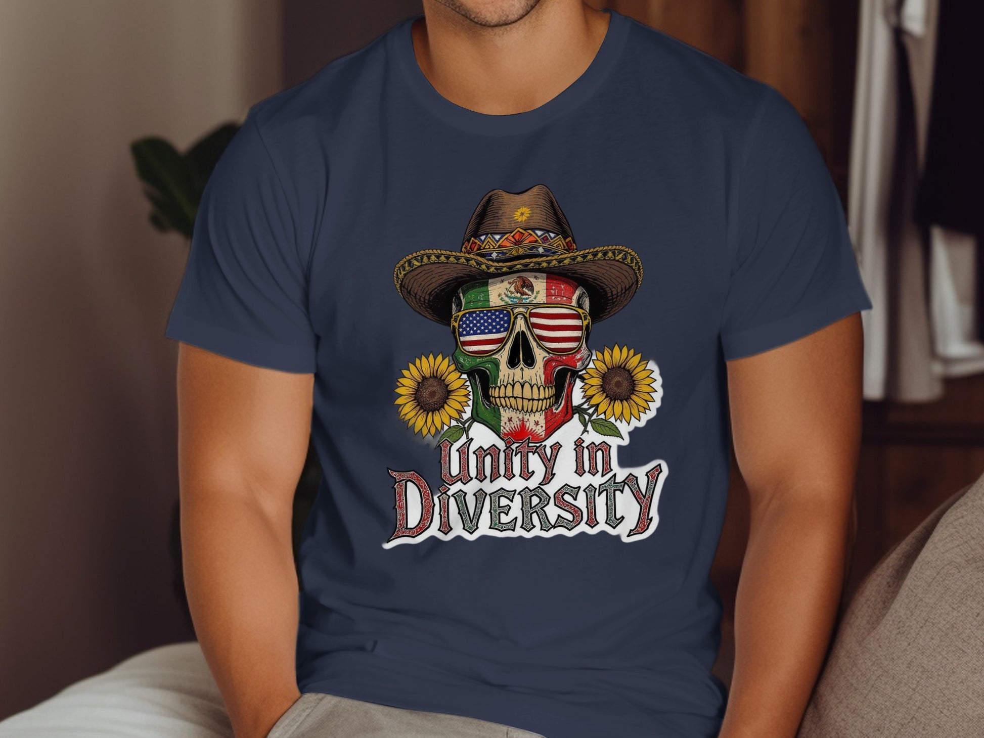 Unity in Diversity Skull Graphic T-Shirt product type