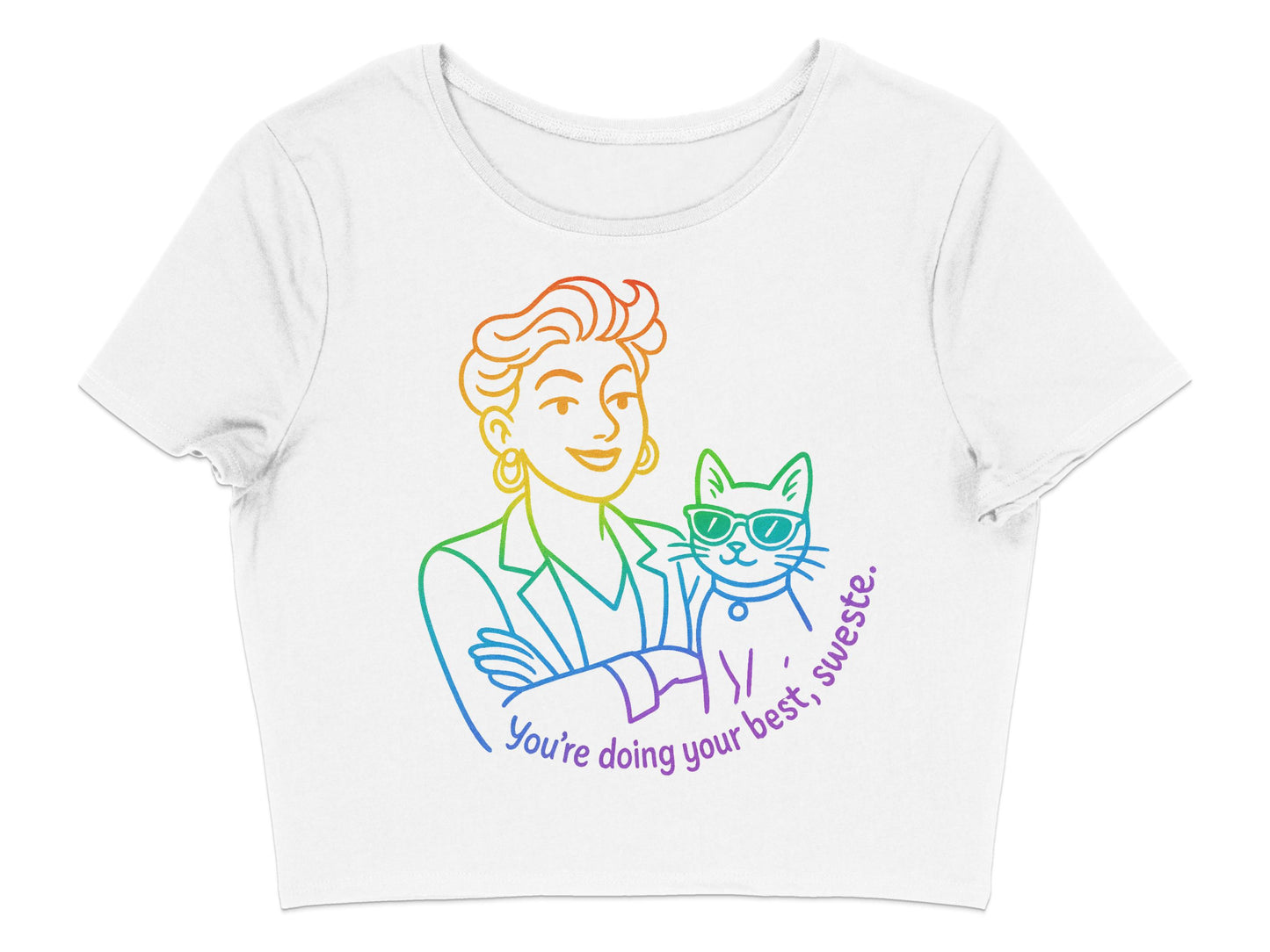 You're doing your best sweetie crop top product