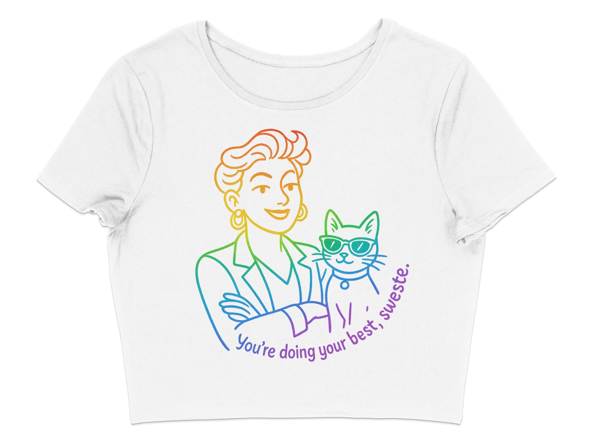 You're doing your best sweetie crop top product