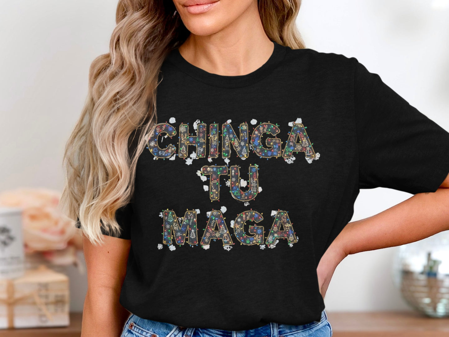 Unique Chinga Tu Maga Graphic Statement Shirt