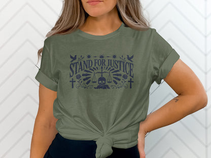 Stand For Justice Graphic Tee Fashion Statement Top