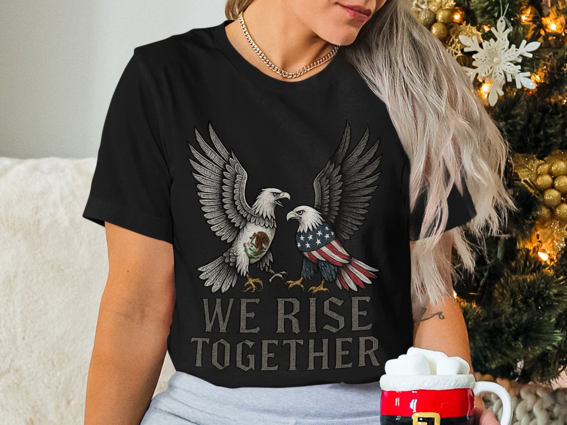 We Rise Together Eagle Graphic T-Shirt