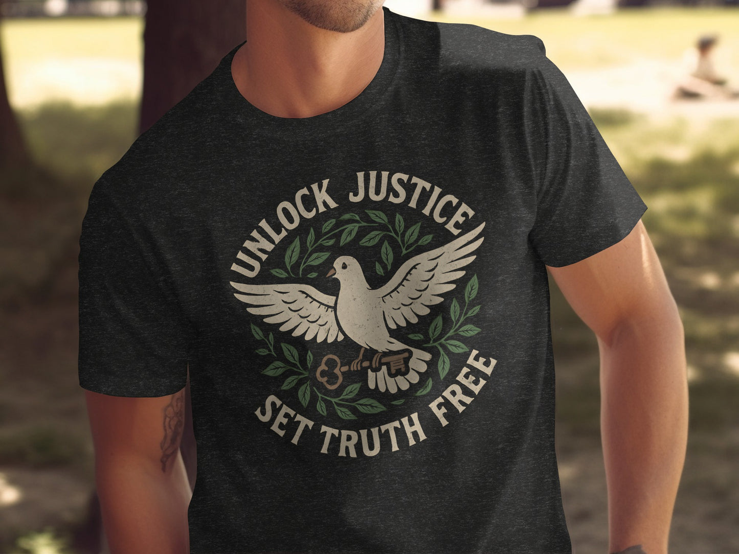 Unlock Justice Set Truth Free Graphic Tee product