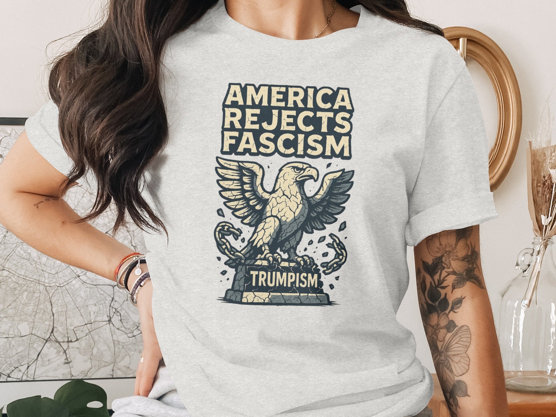 America Rejects Fascism Trumpism T-Shirt Product