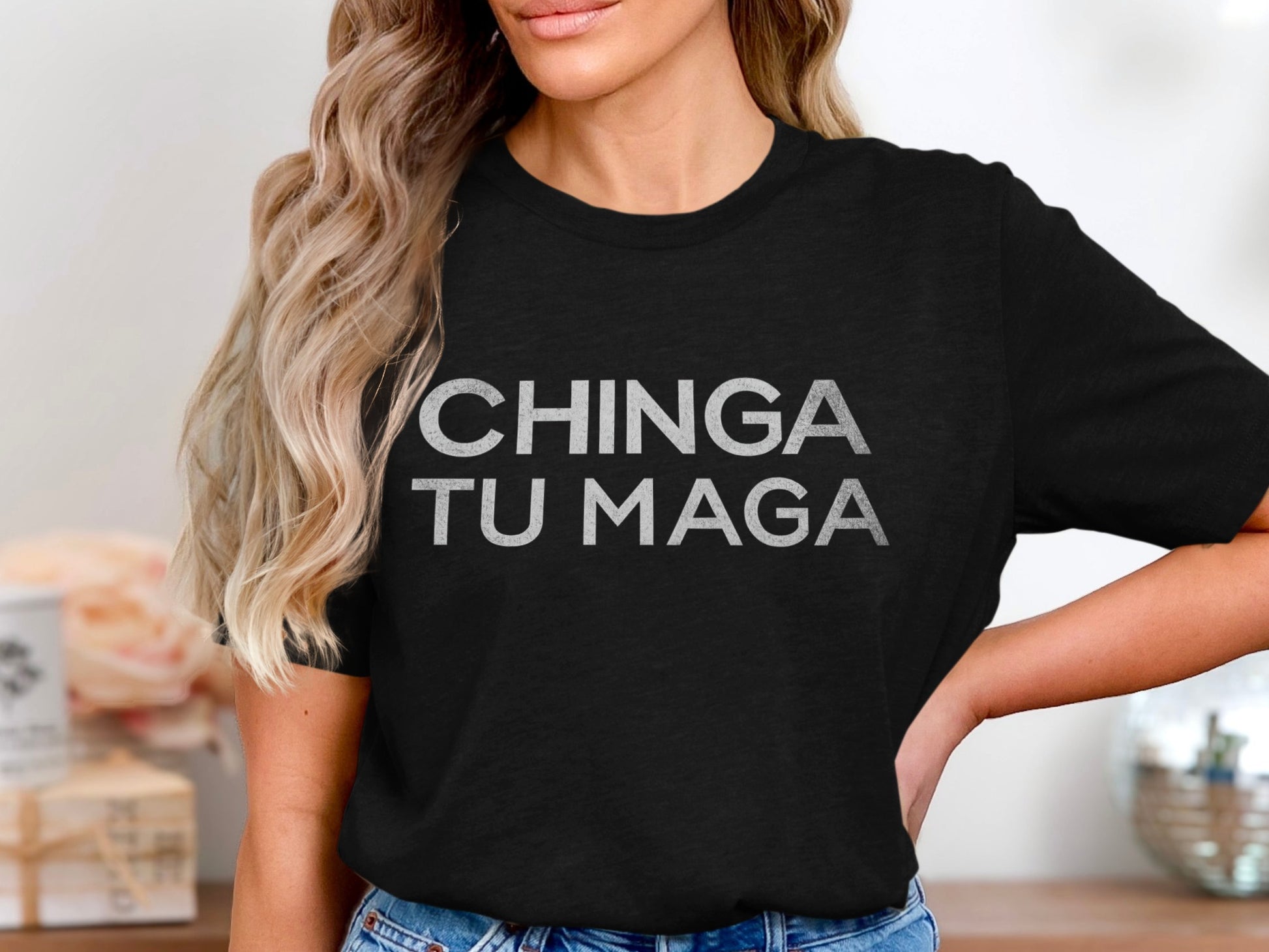 Chinga Tu Maga Statement Graphic Tee Product